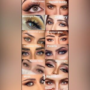 3/$60🖤 FreshLady Contact Len